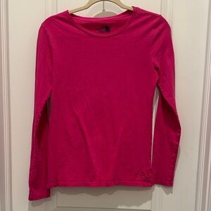 The North Face Women's Long Sleeve Tee Pink Size Small